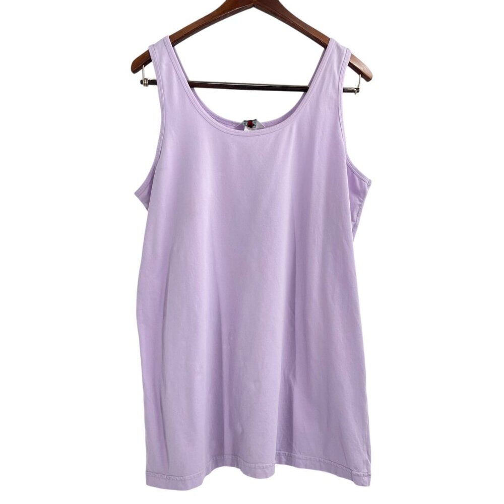 Hard Tail Lavender Athletic Workout Tank Top Womens Plus Size 3X Casual Summer